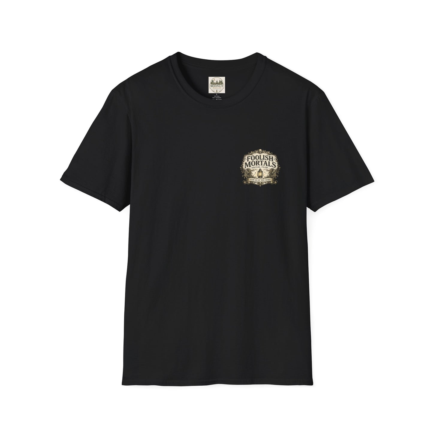 Foolish Mortals Social Club T-Shirt – Vintage Theme Park Ghosts Tee