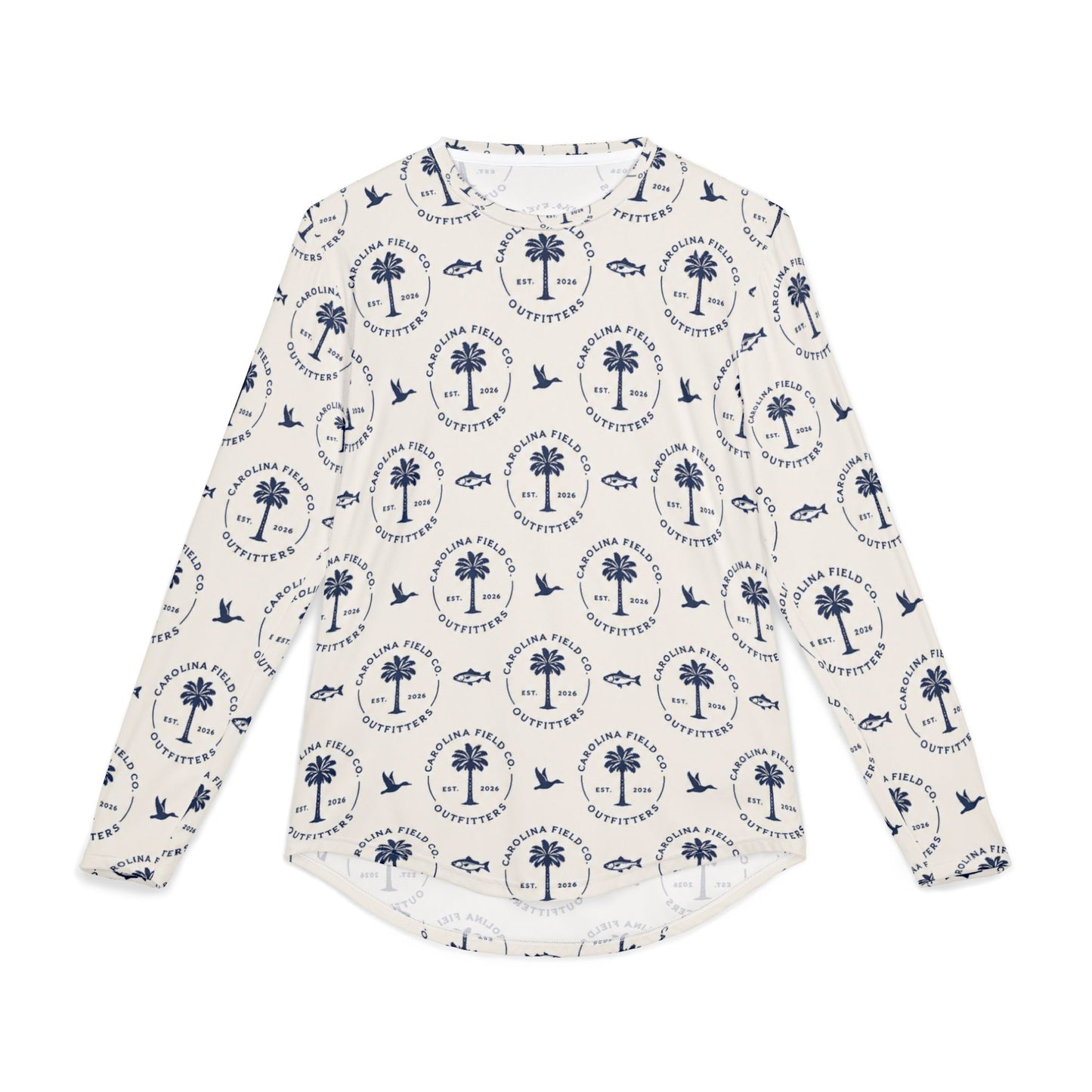 Carolina Field Co Sun Protection Long Sleeve Shirt — UV Rash Guard AOP