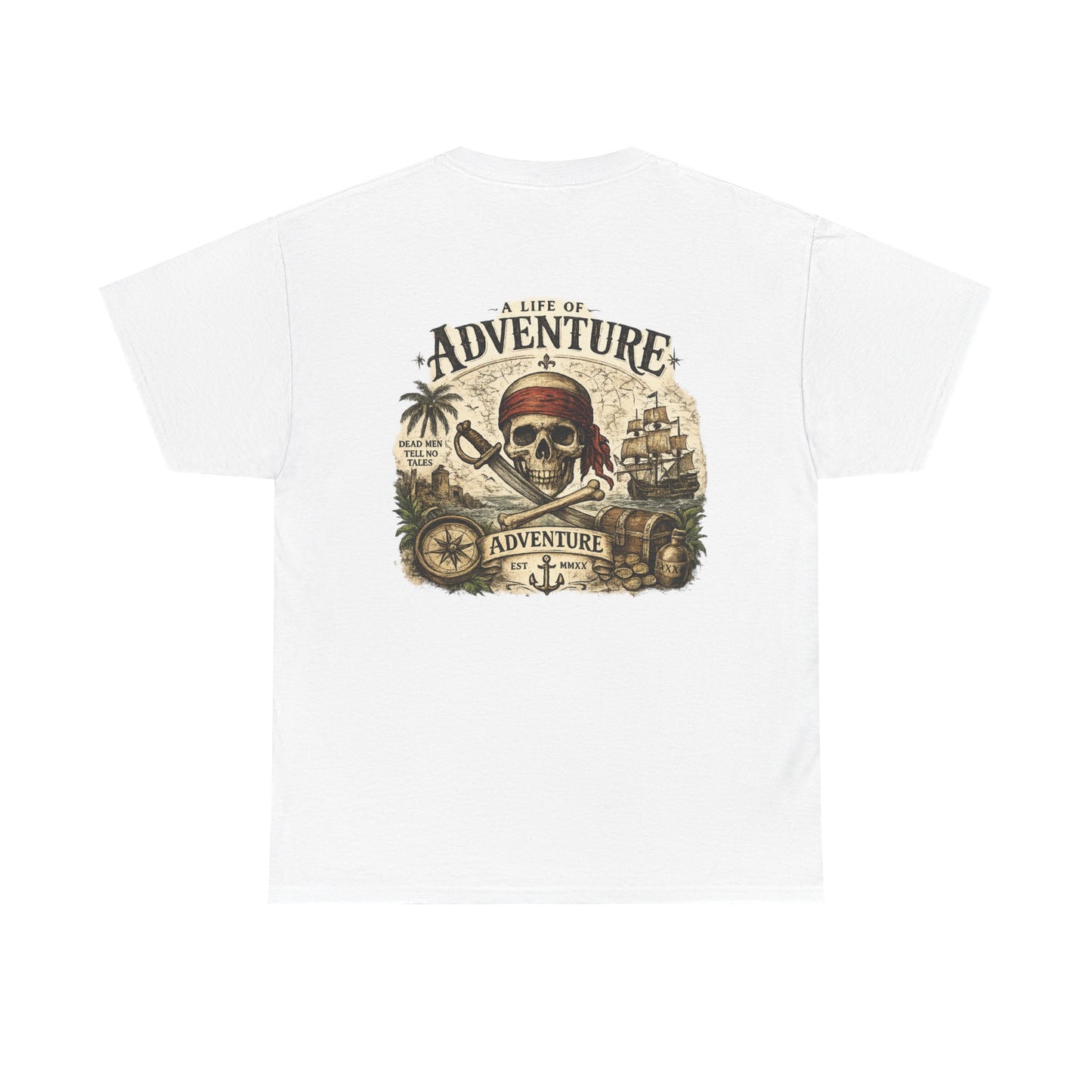 'A Life of Adventure' Pirate Graphic Tee