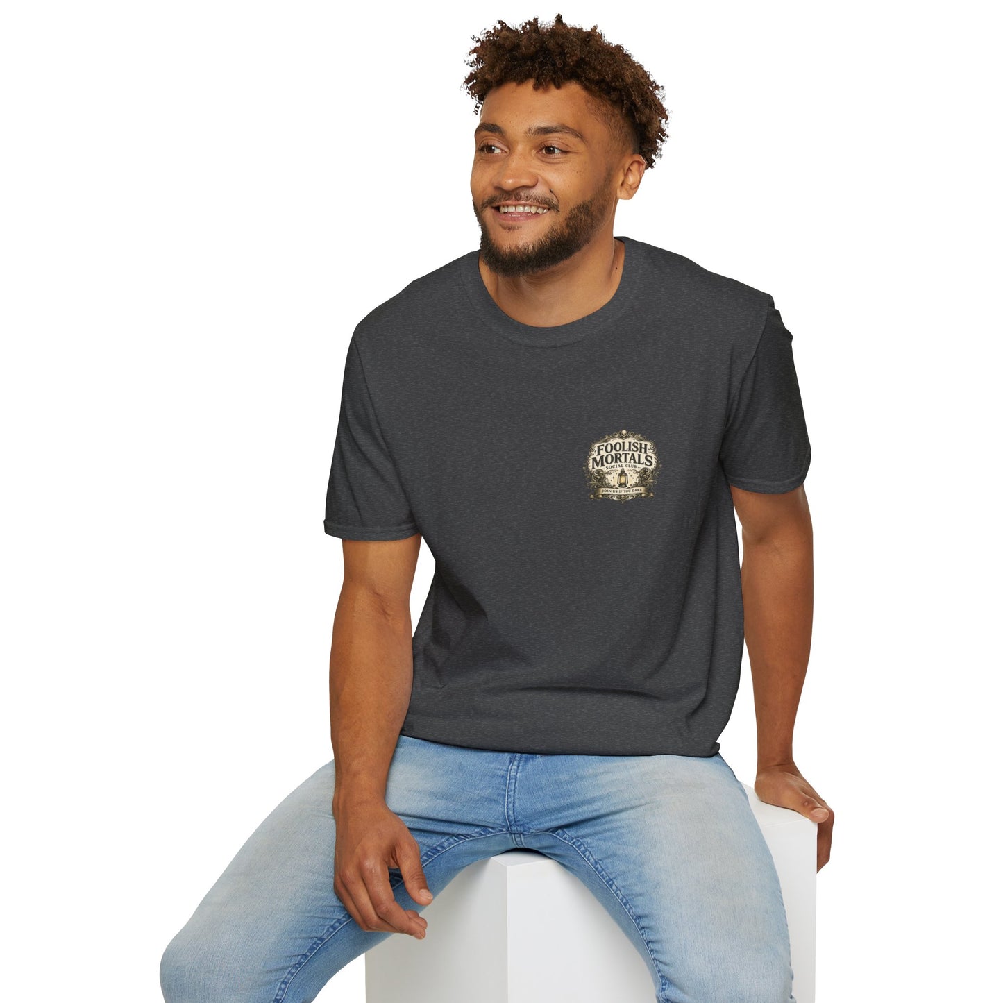 Foolish Mortals Social Club T-Shirt – Vintage Theme Park Ghosts Tee