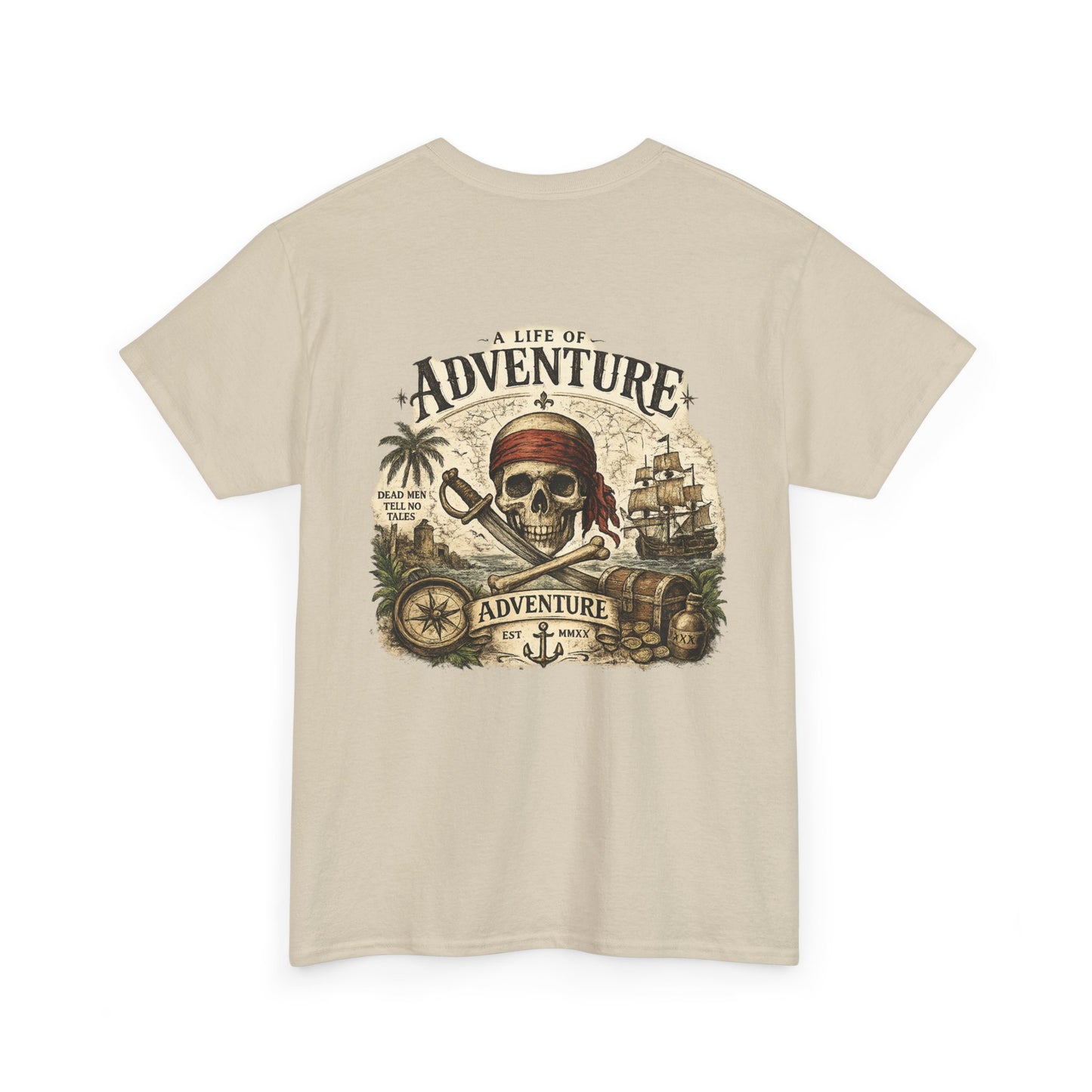 'A Life of Adventure' Pirate Graphic Tee