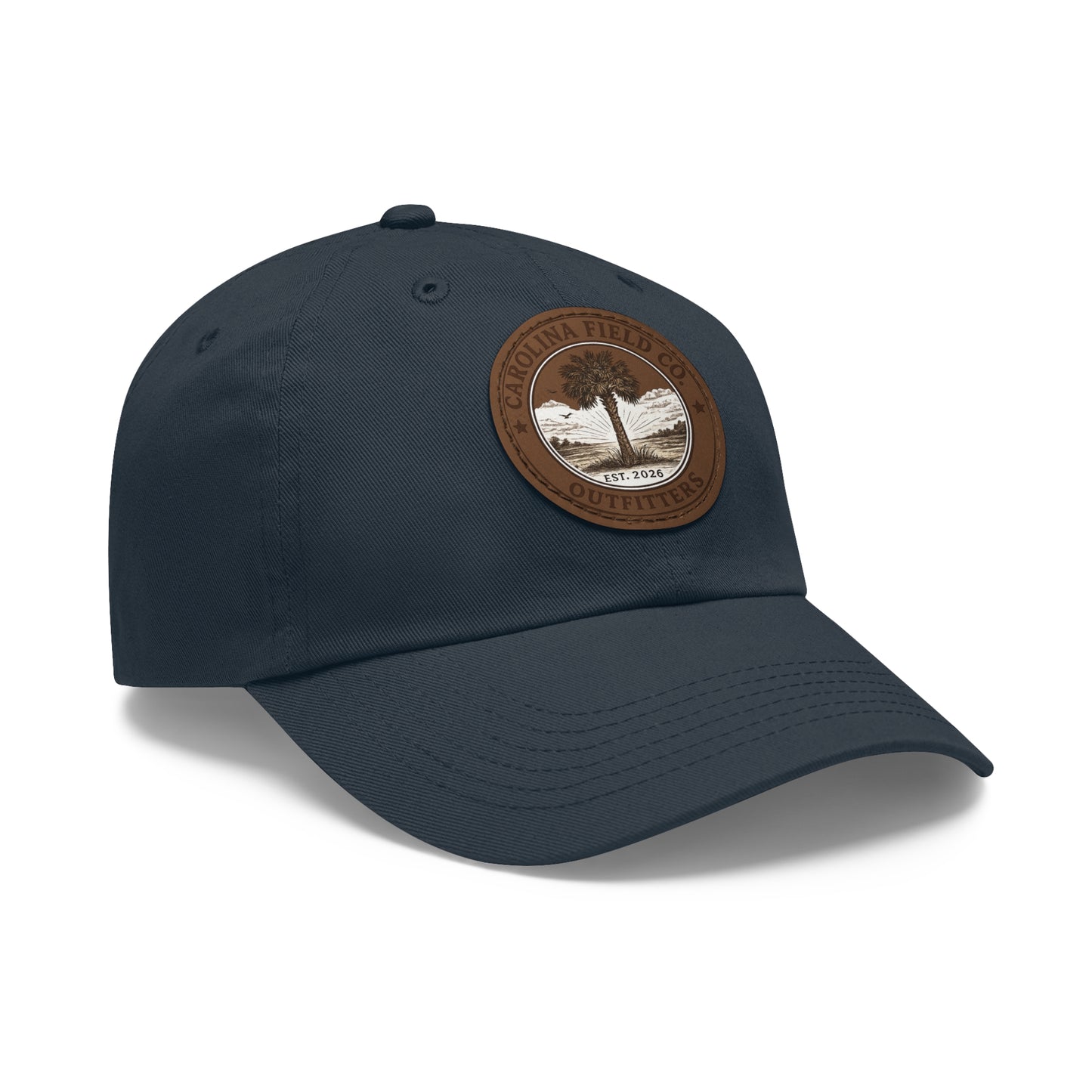 Carolina Field Co. Leather Patch Dad Hat