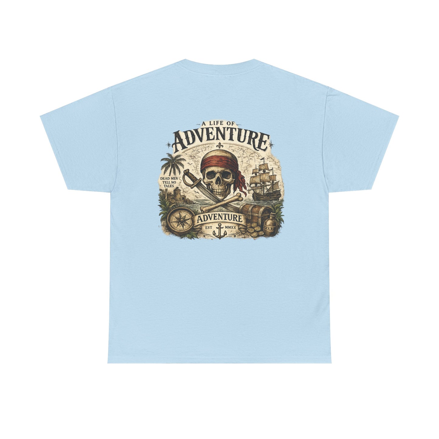 'A Life of Adventure' Pirate Graphic Tee