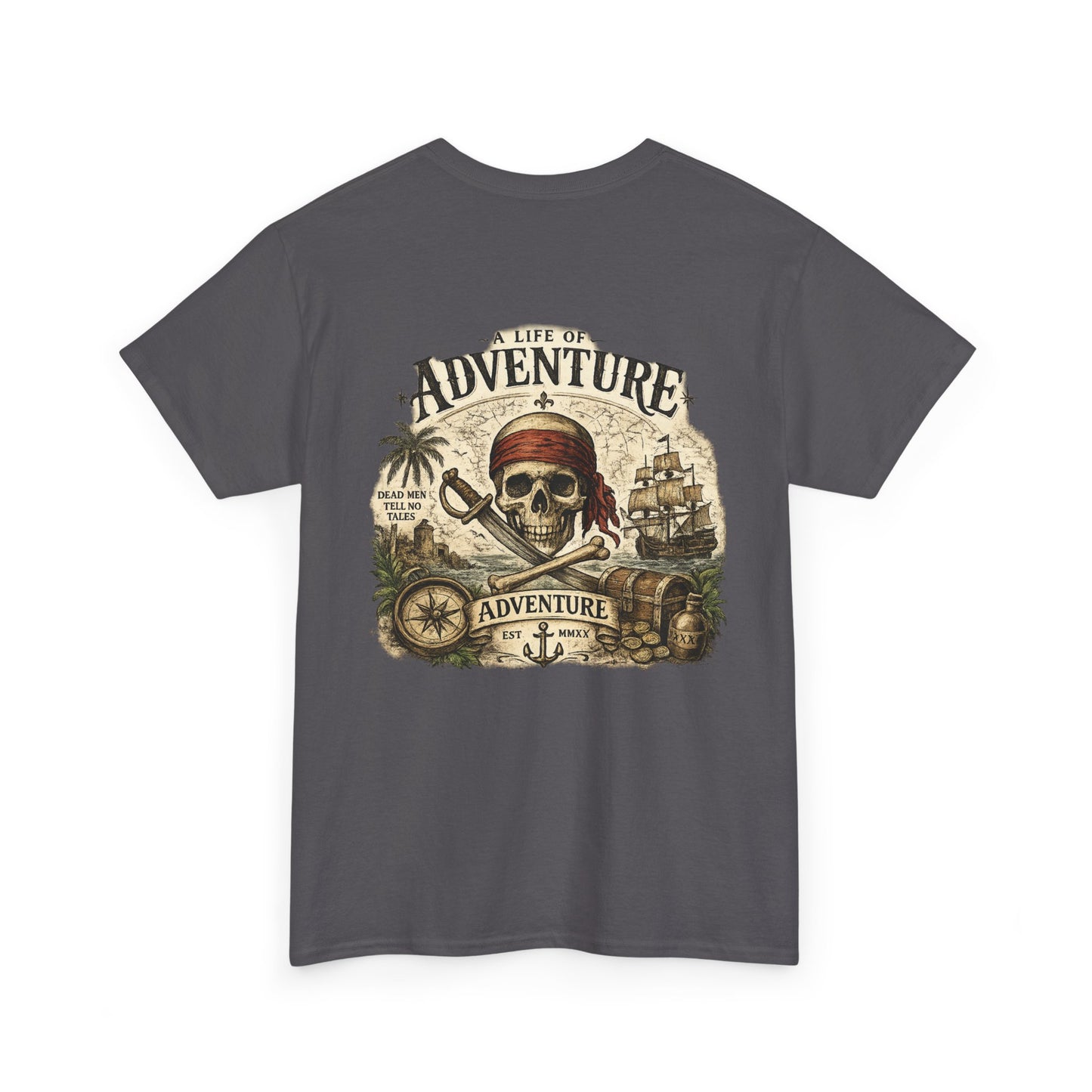 'A Life of Adventure' Pirate Graphic Tee
