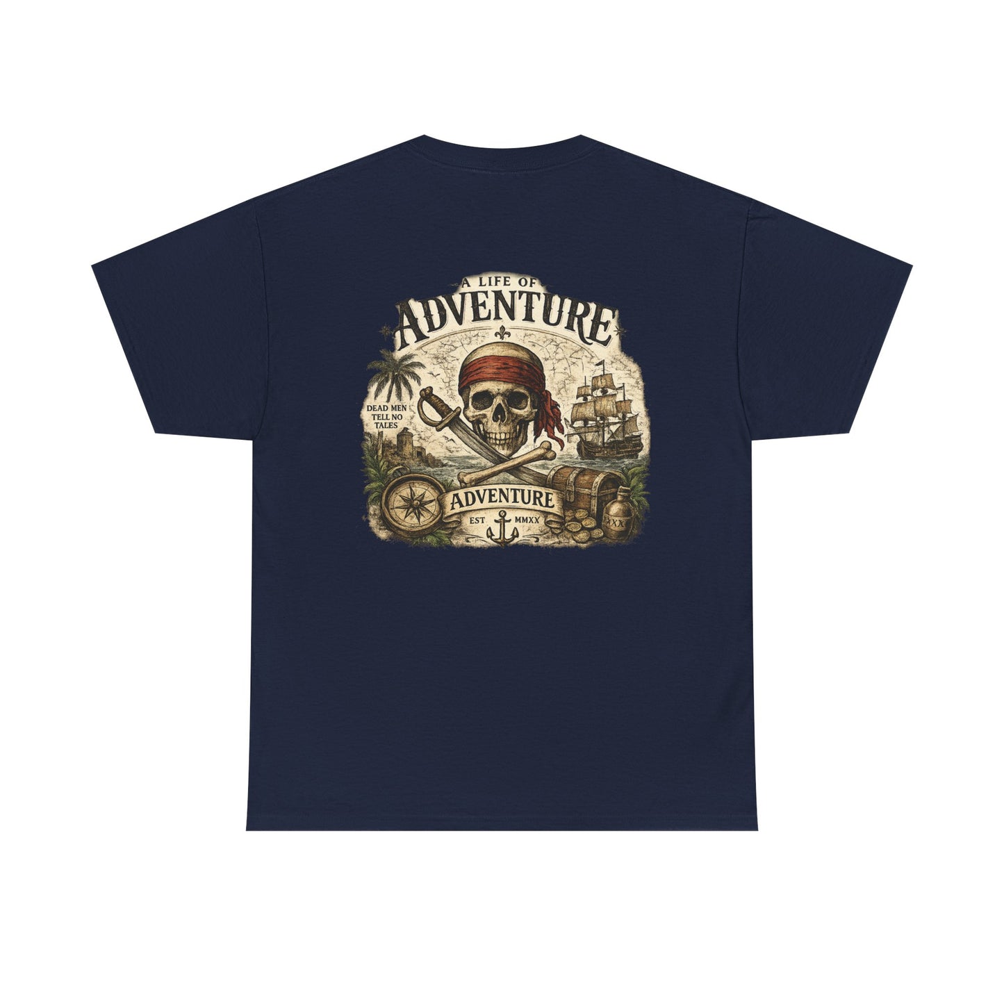 'A Life of Adventure' Pirate Graphic Tee