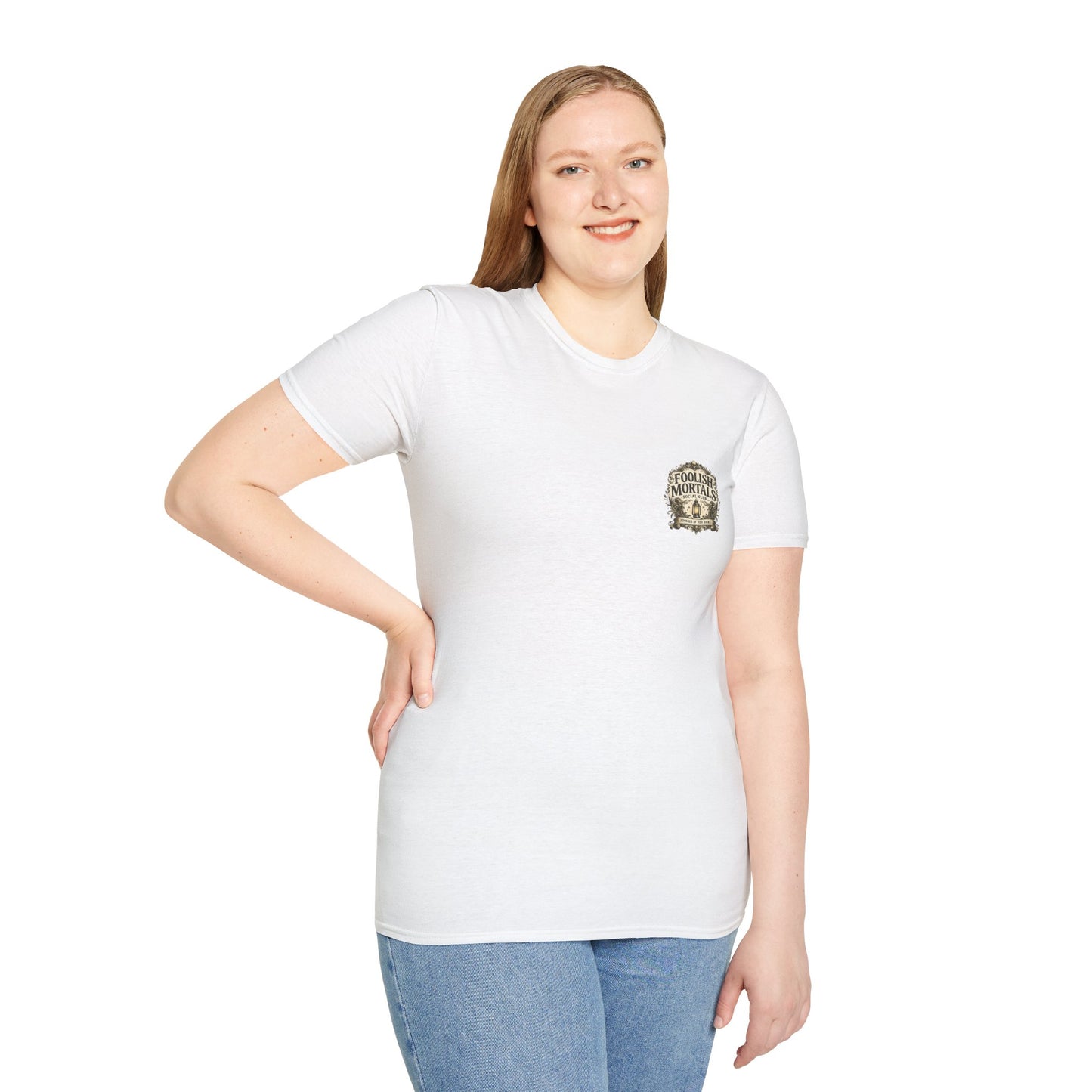 Foolish Mortals Social Club T-Shirt – Vintage Theme Park Ghosts Tee