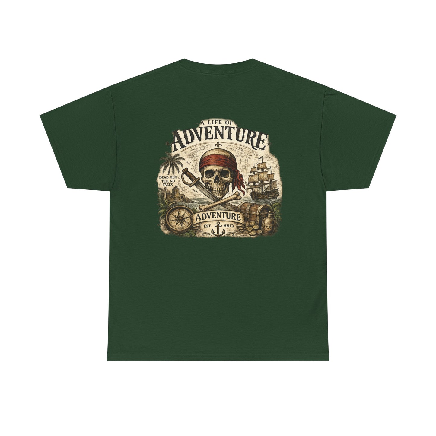 'A Life of Adventure' Pirate Graphic Tee