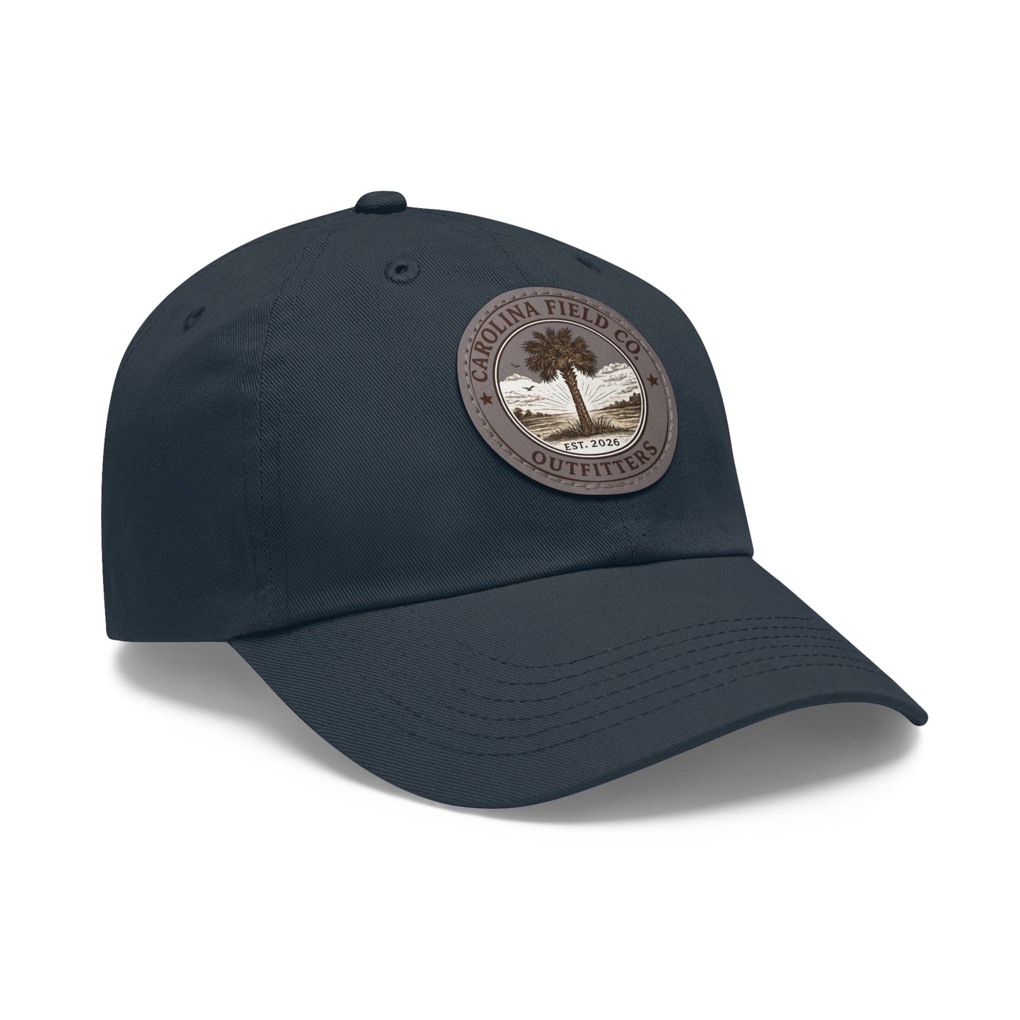 Carolina Field Co. Leather Patch Dad Hat