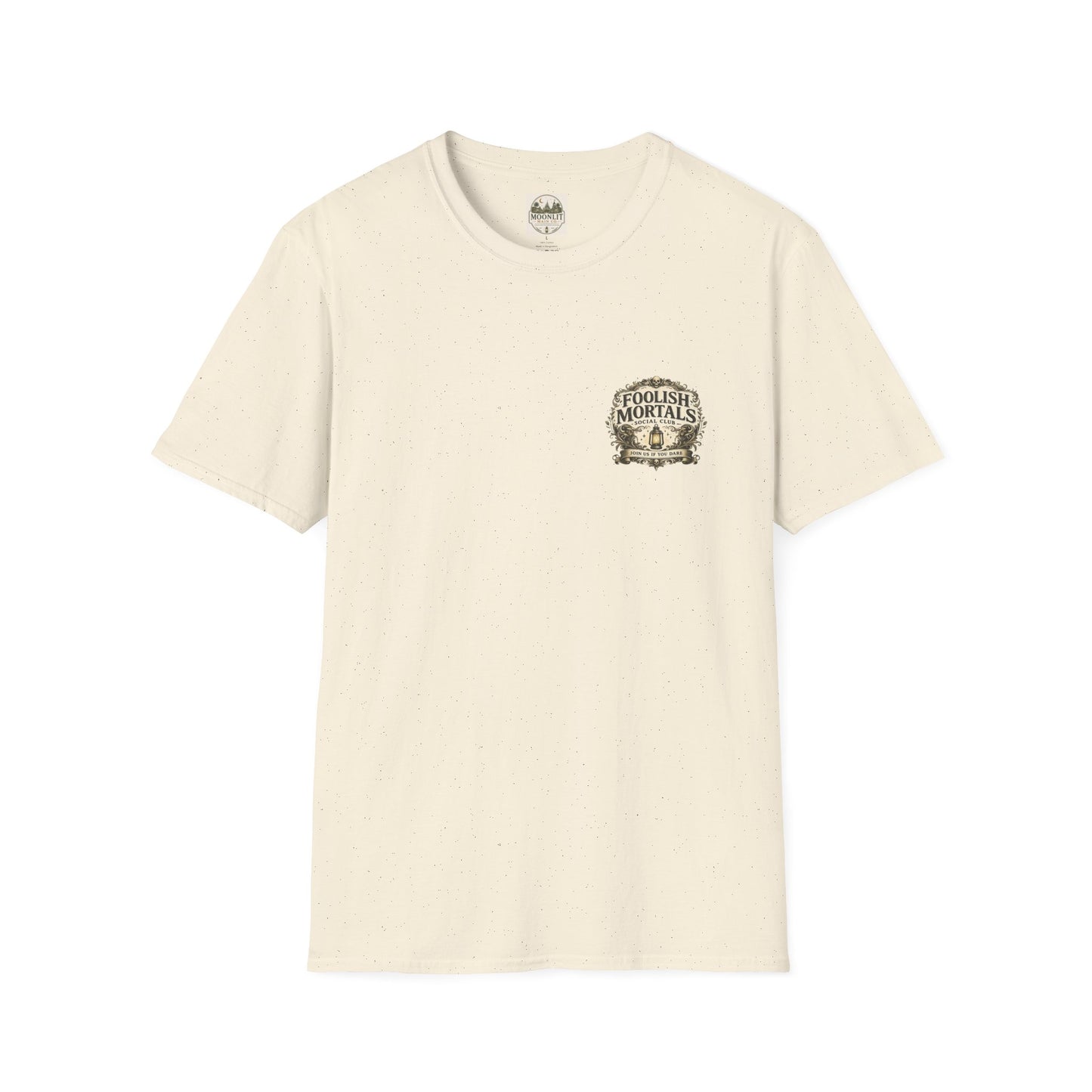 Foolish Mortals Social Club T-Shirt – Vintage Theme Park Ghosts Tee