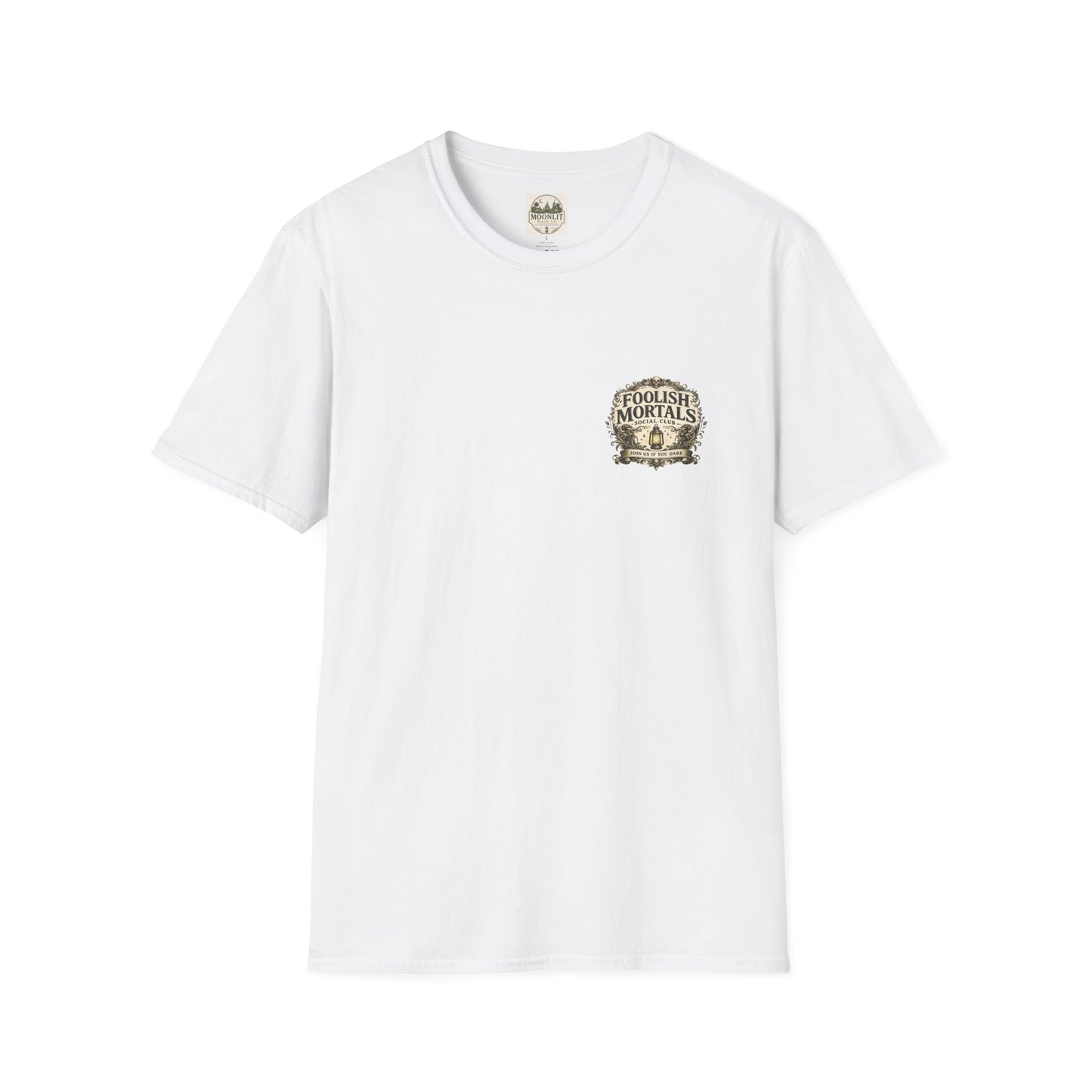 Foolish Mortals Social Club T-Shirt – Vintage Theme Park Ghosts Tee