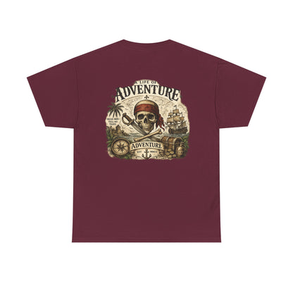 'A Life of Adventure' Pirate Graphic Tee