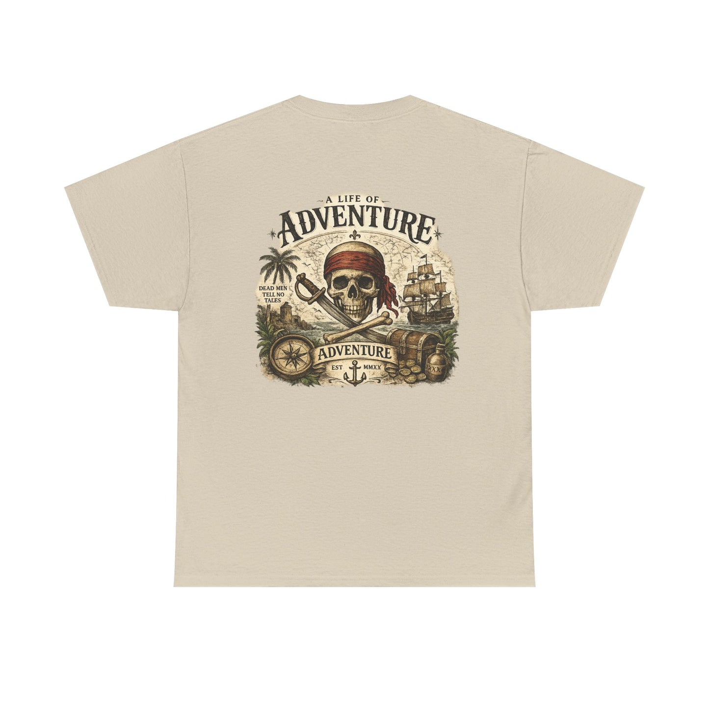 'A Life of Adventure' Pirate Graphic Tee