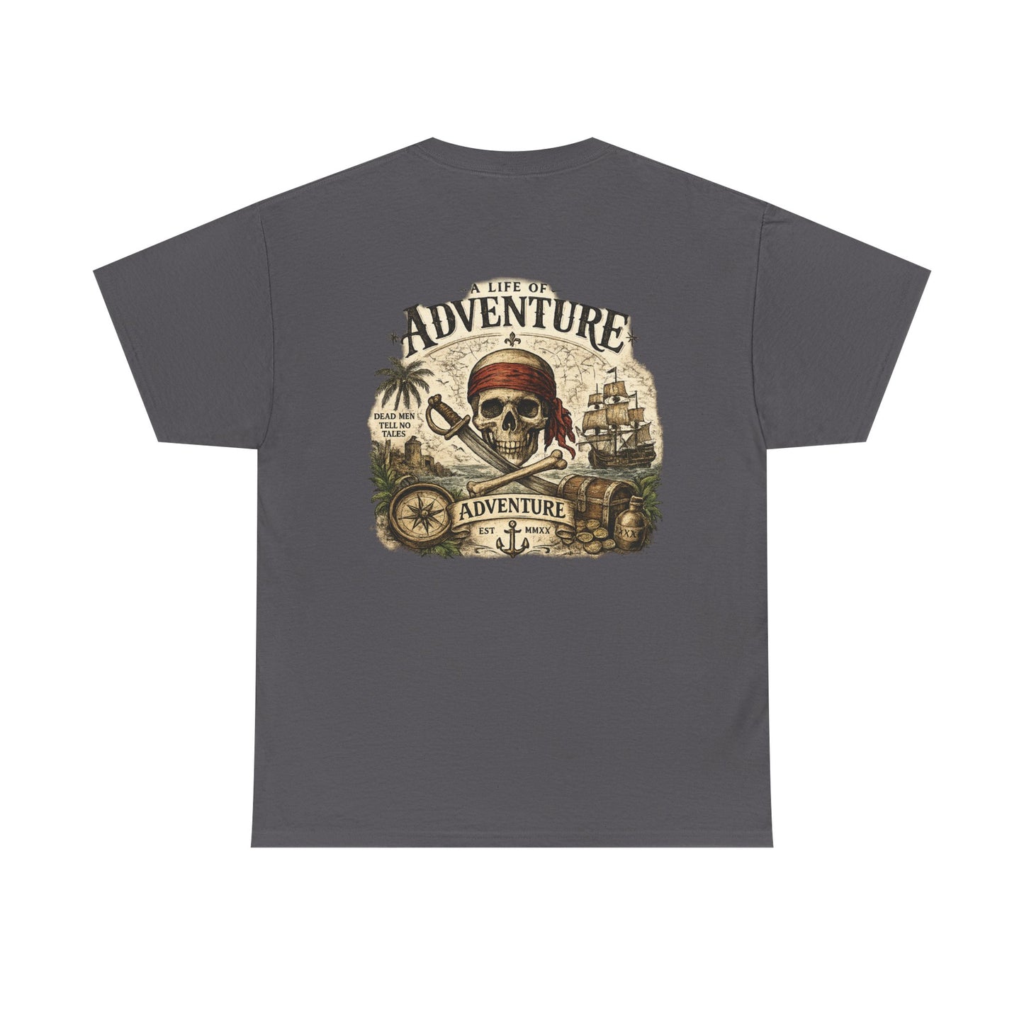 'A Life of Adventure' Pirate Graphic Tee