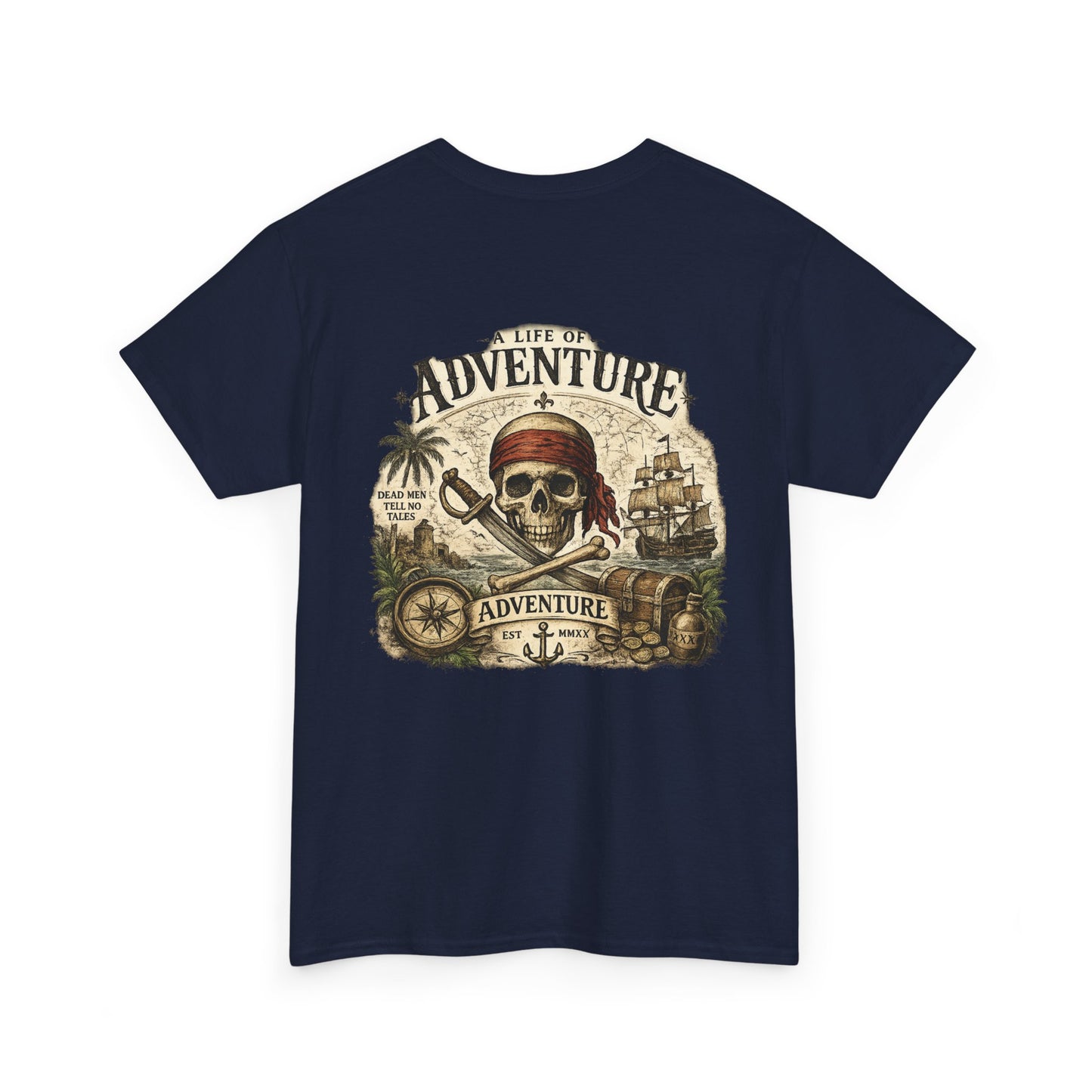 'A Life of Adventure' Pirate Graphic Tee