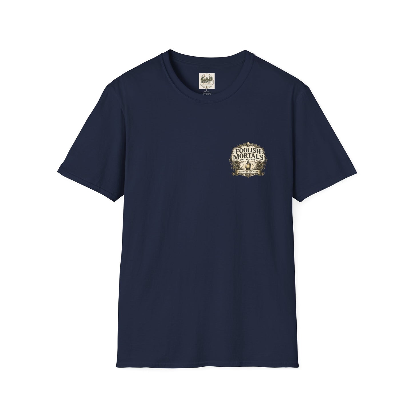 Foolish Mortals Social Club T-Shirt – Vintage Theme Park Ghosts Tee