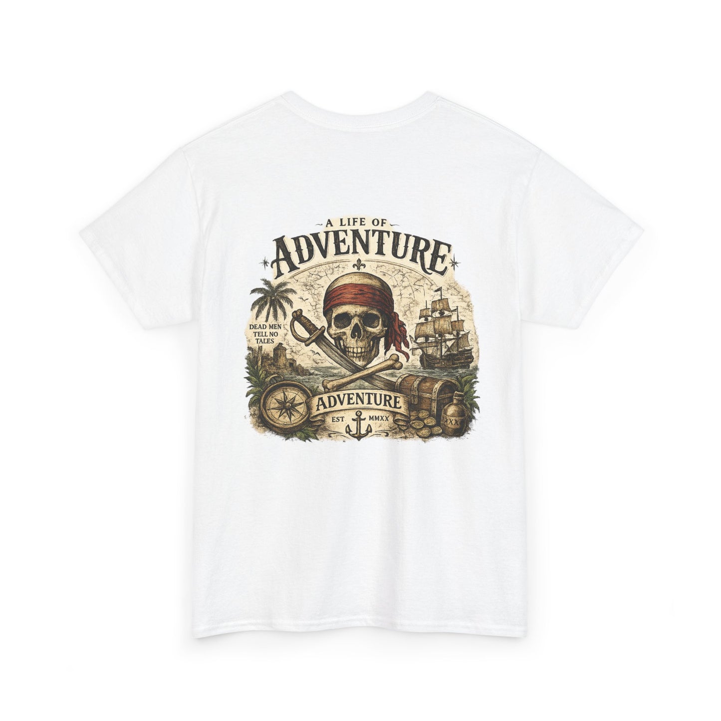 'A Life of Adventure' Pirate Graphic Tee