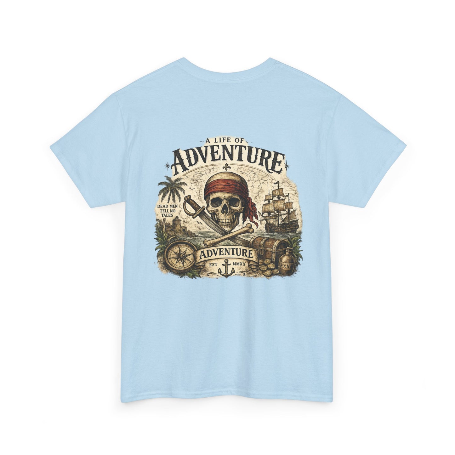 'A Life of Adventure' Pirate Graphic Tee