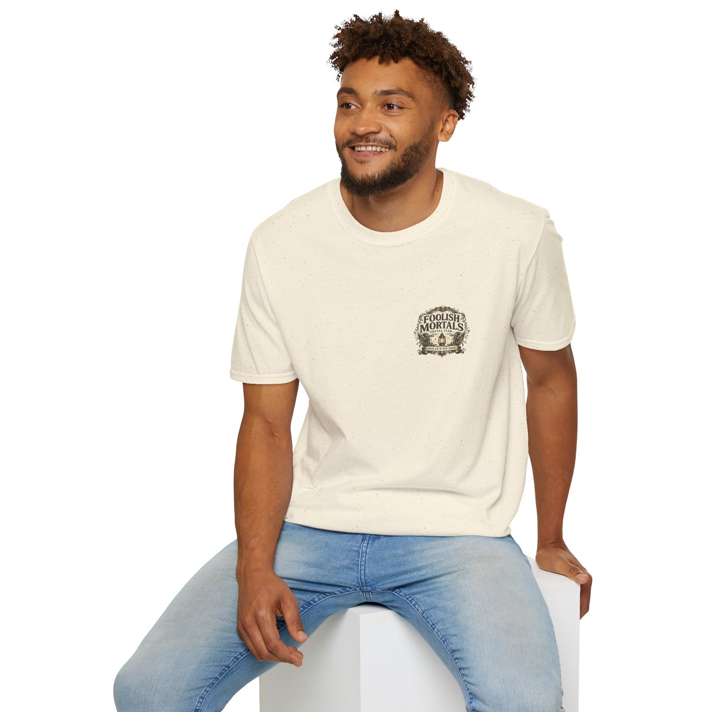 Foolish Mortals Social Club T-Shirt – Vintage Theme Park Ghosts Tee