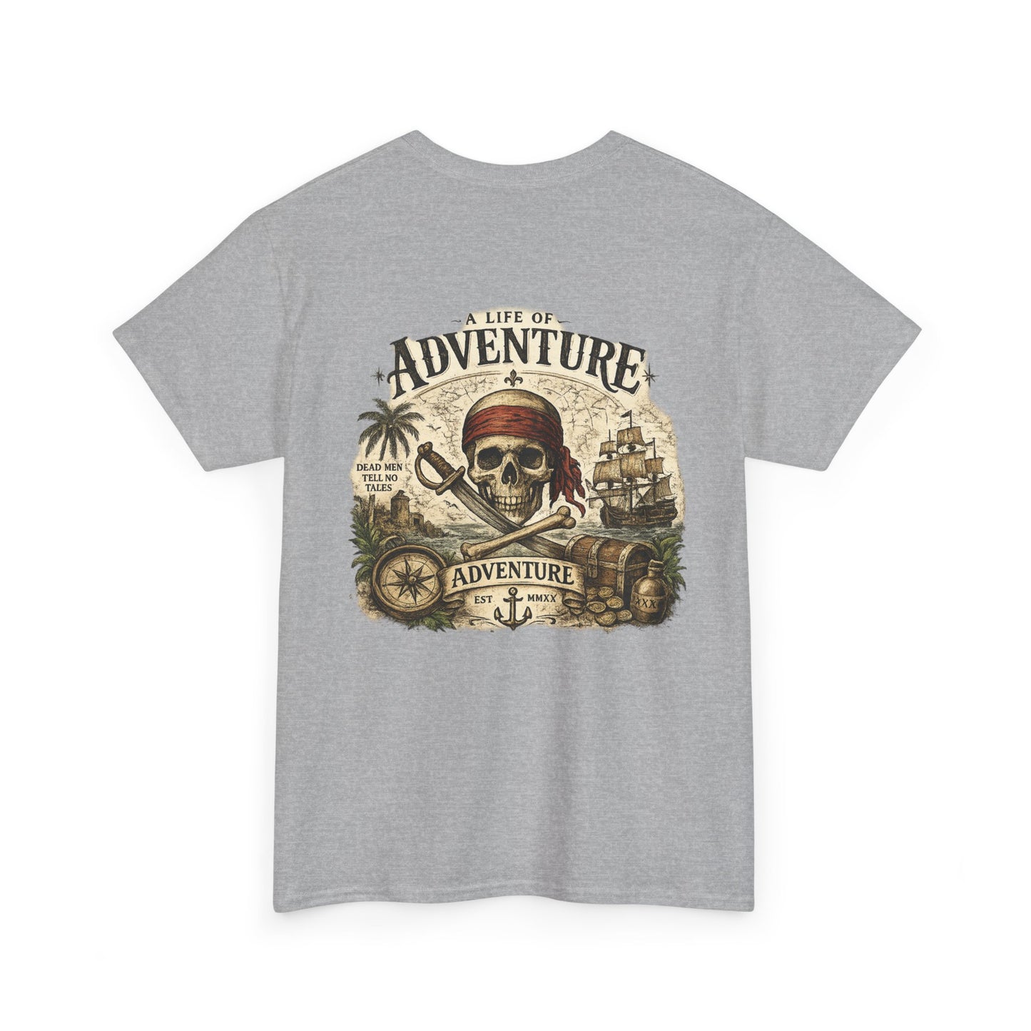 'A Life of Adventure' Pirate Graphic Tee